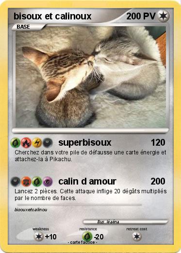Pokemon bisoux et calinoux