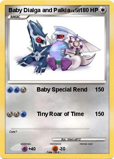 Pokemon Baby Dialga and Palkia