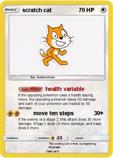 Pokemon scratch cat