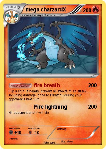 Pokemon mega charzardX