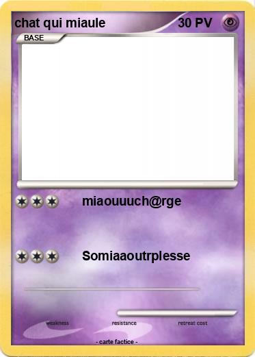 Pokemon chat qui miaule