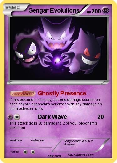 Pokemon Gengar Evolutions