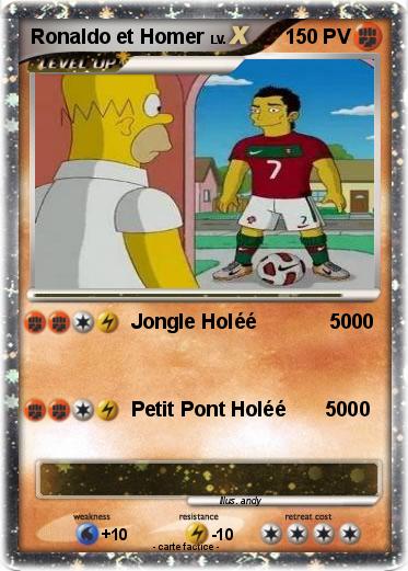 Pokemon Ronaldo et Homer