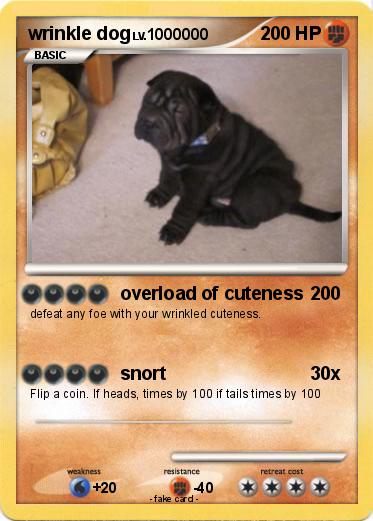 Pokemon wrinkle dog