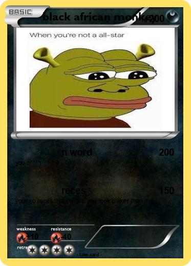 Pokemon black african monkey