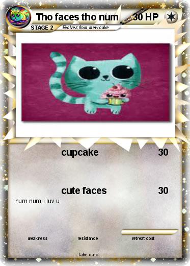 Pokemon Tho faces tho num