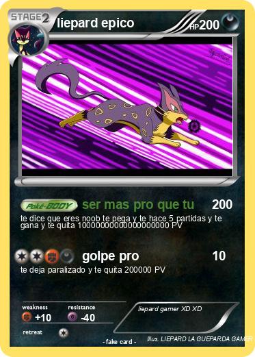Pokemon liepard epico