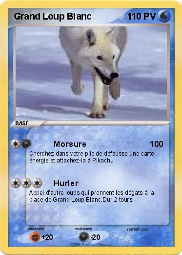 Pokemon Grand Loup Blanc