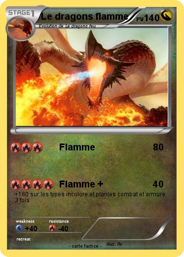 Pokemon Le dragons flamme