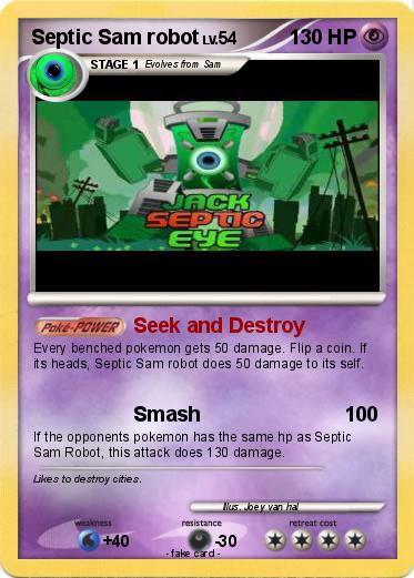 Pokemon Septic Sam robot