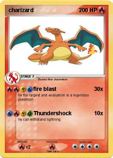 Pokemon charizard