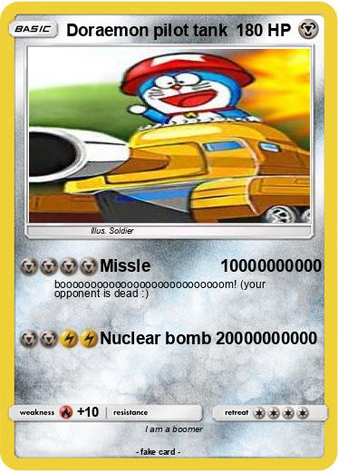 Pokemon Doraemon pilot tank