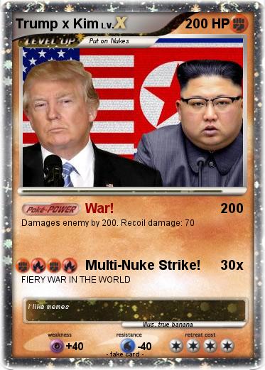 Pokemon Trump x Kim