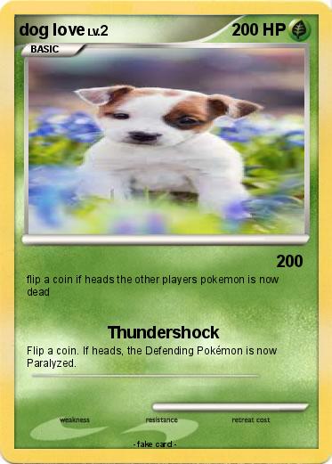 Pokemon dog love
