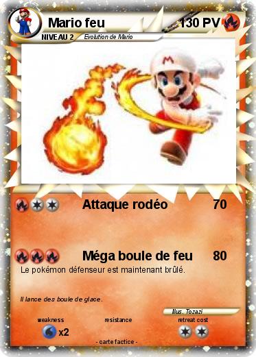 Pokemon Mario feu