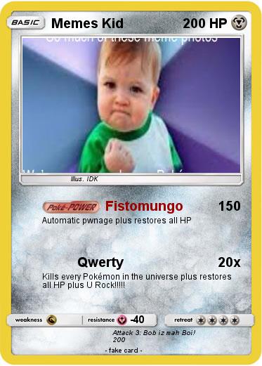 Pokemon Memes Kid