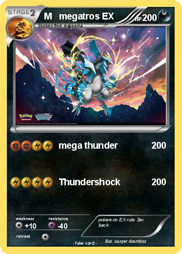 Pokemon M   megatros EX