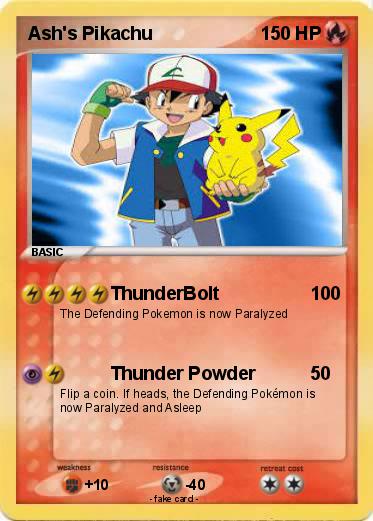 Pokemon Ash's Pikachu