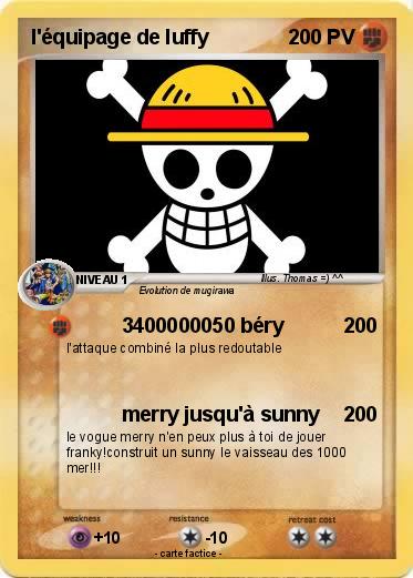 Pokemon l'équipage de luffy