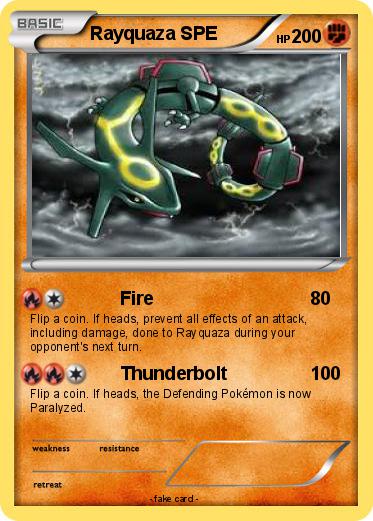 Pokemon Rayquaza SPE
