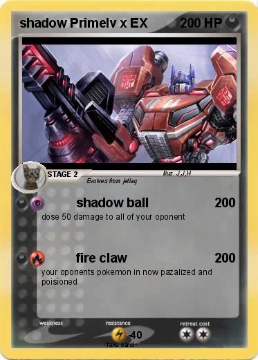 Pokemon shadow Primelv x EX
