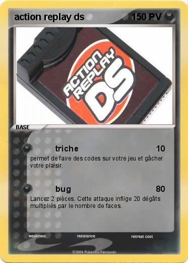 Pokemon action replay ds