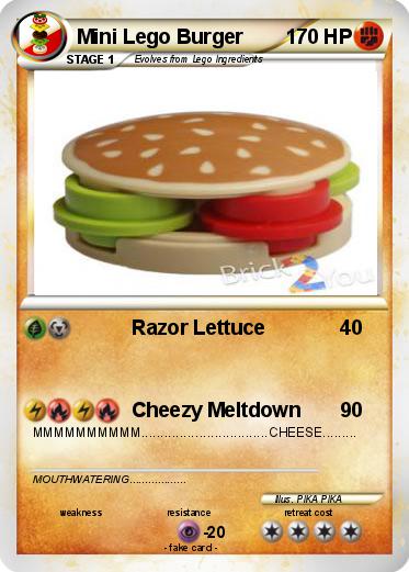 Pokemon Mini Lego Burger