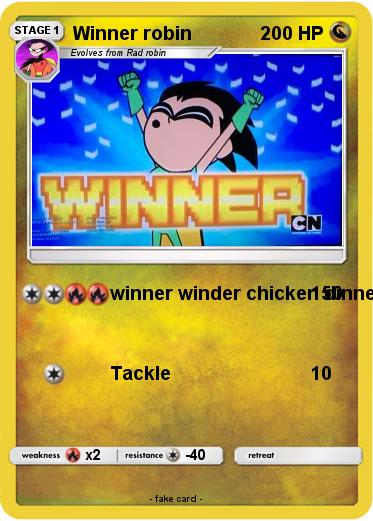 Pokemon Winner robin