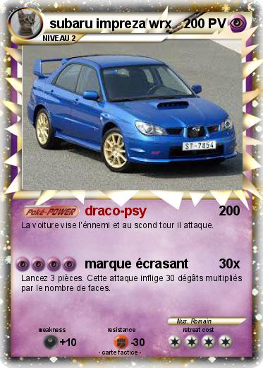 Pokemon subaru impreza wrx