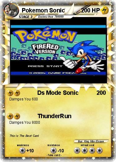 Pokemon Pokemon Sonic