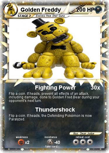 Pokemon Golden Freddy