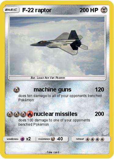 Pokemon F-22 raptor