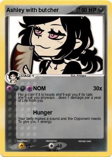 Pokemon Ashley with butcher