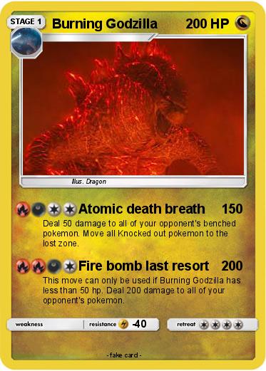 Pokemon Burning Godzilla