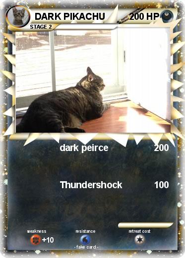 Pokemon DARK PIKACHU