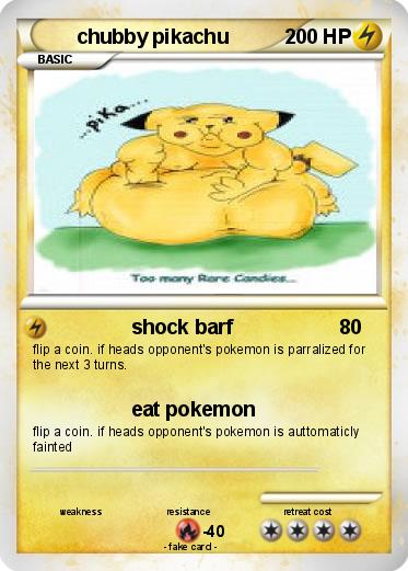 Pokemon chubby pikachu