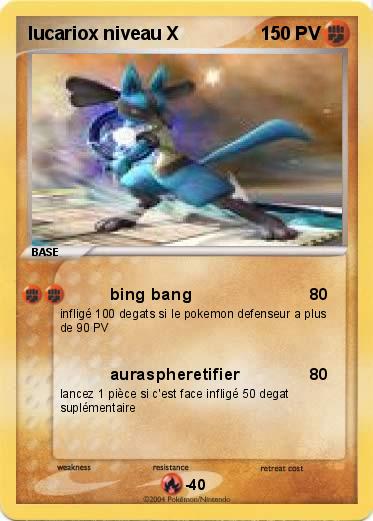 Pokemon lucariox niveau X