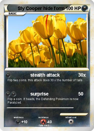 Pokemon Sly Cooper hide form