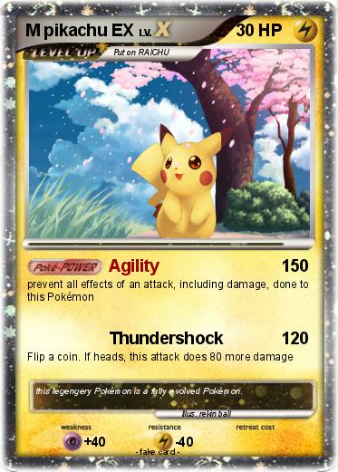 Pokemon M pikachu EX