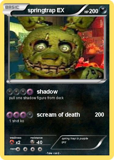 Pokemon springtrap EX