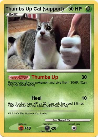 Pokemon Thumbs Up Cat (support)