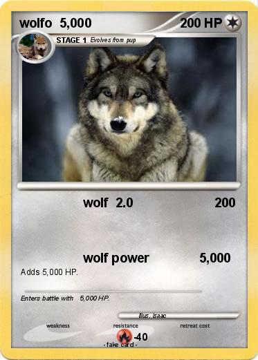 Pokemon wolfo  5,000