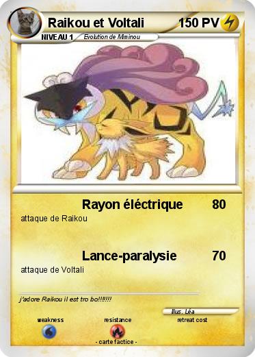 Pokemon Raikou et Voltali