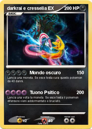 Pokemon darkrai e cresselia EX