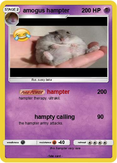 Pokemon amogus hampter