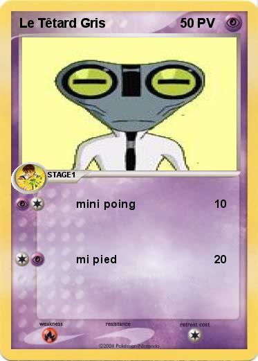 Pokemon Le Têtard Gris
