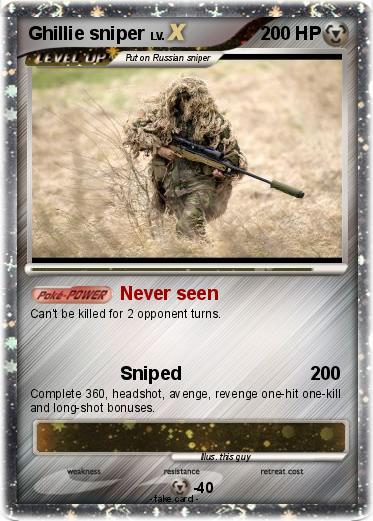 Pokemon Ghillie sniper