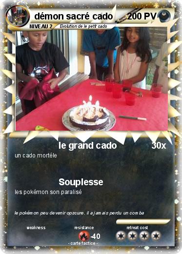Pokemon démon sacré cado