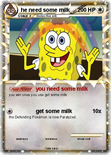 Pokemon he need some milk