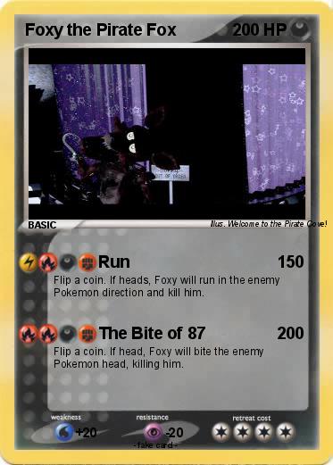 Pokemon Foxy the Pirate Fox
